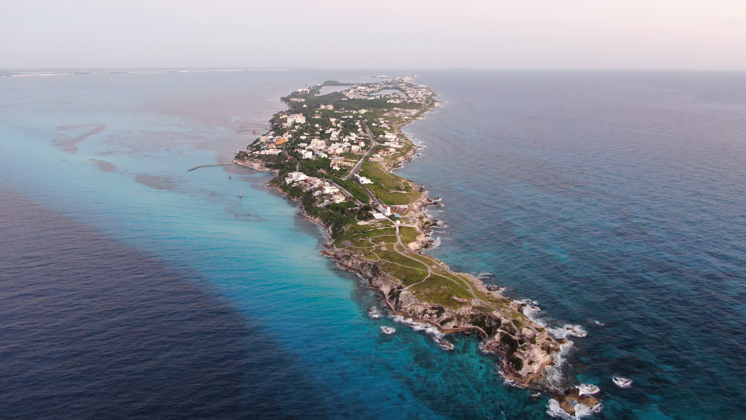 Isla Mujeres aerial view